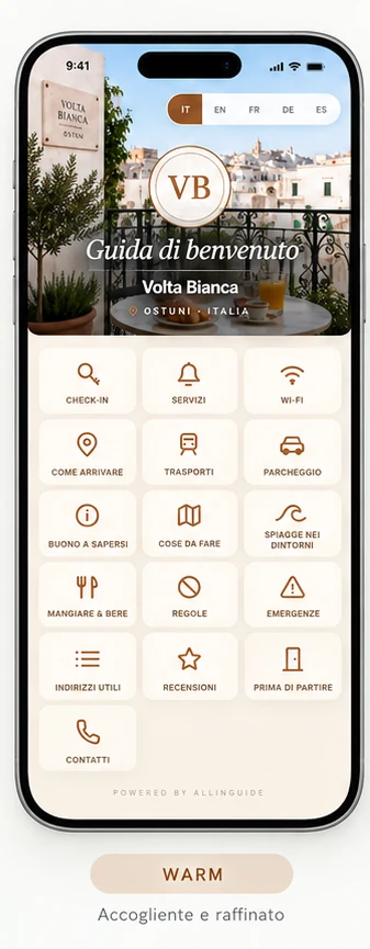 Warm — Welcoming and refined